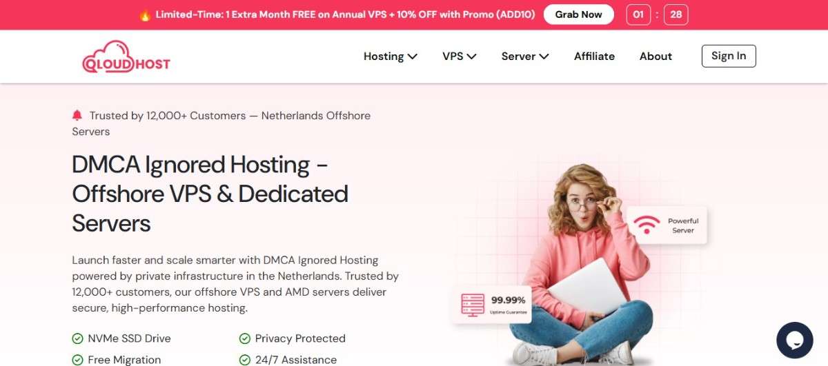 QloudHost Review 2026 – Offshore Hosting & DMCA VPS
