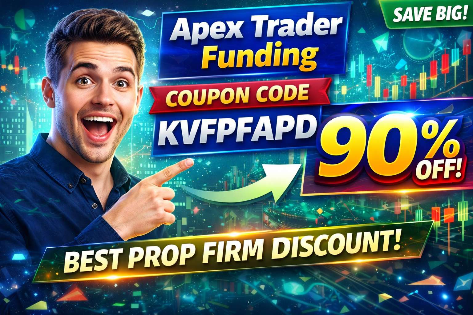 Apex Trader Funding Coupon Code KVFPFAPD – Flat 90% OFF | Best Prop Firm Discount 2026