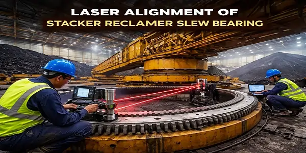 Stacker Reclaimer Maintenance: Laser Slew Bearing Alignment Lucknow