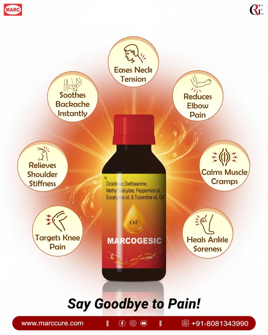 Marcogesic Oil — Best Ayurvedic Pain Relief Oil for Joints, Knee Pain and Muscle Recovery India