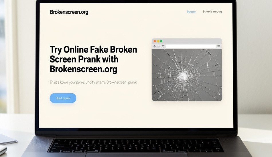 Try Online Fake Broken Screen Prank with Brokenscreen.org