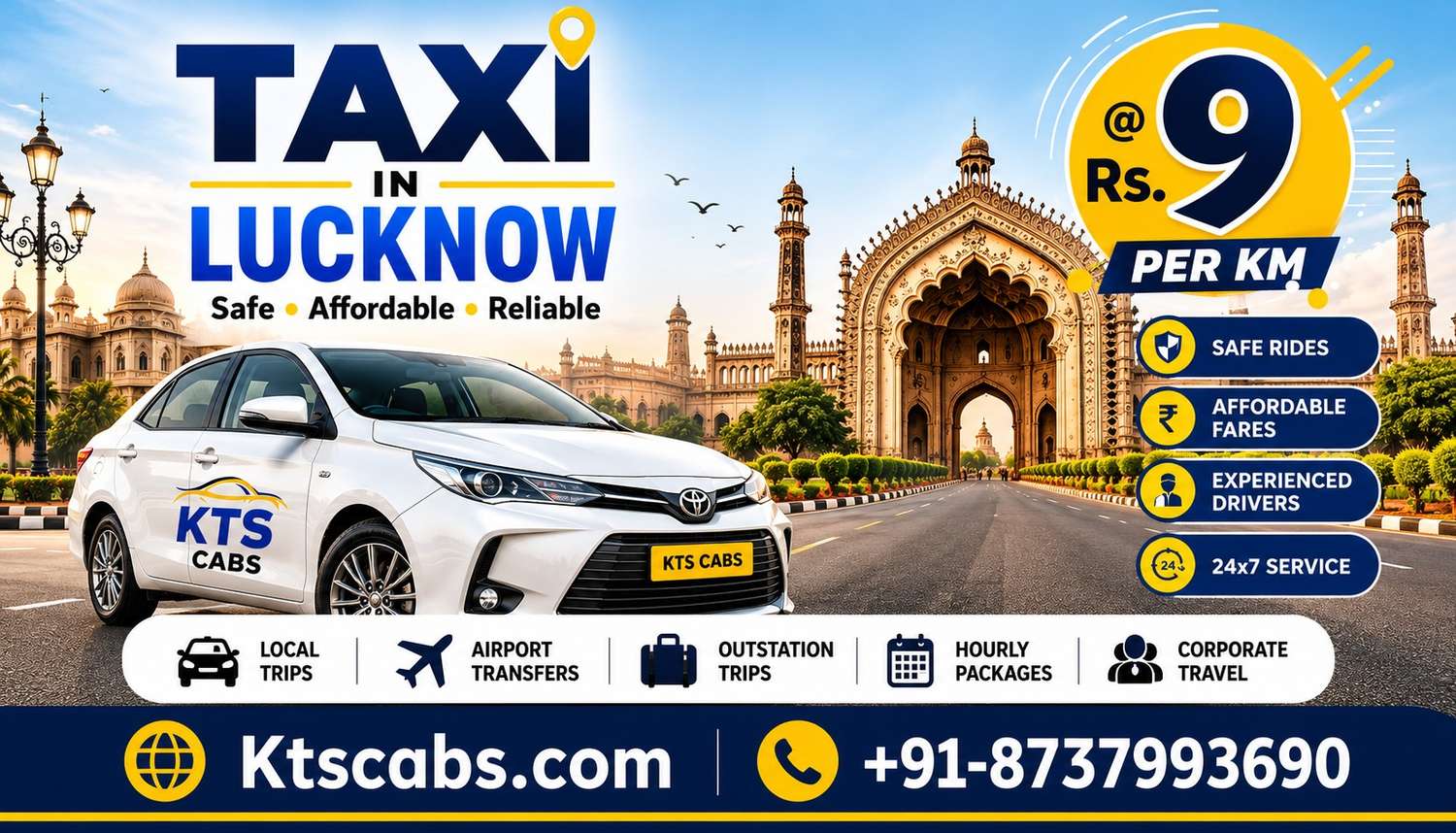 Taxi in Lucknow – Safe, Comfortable, and Reliable Outstation Rides