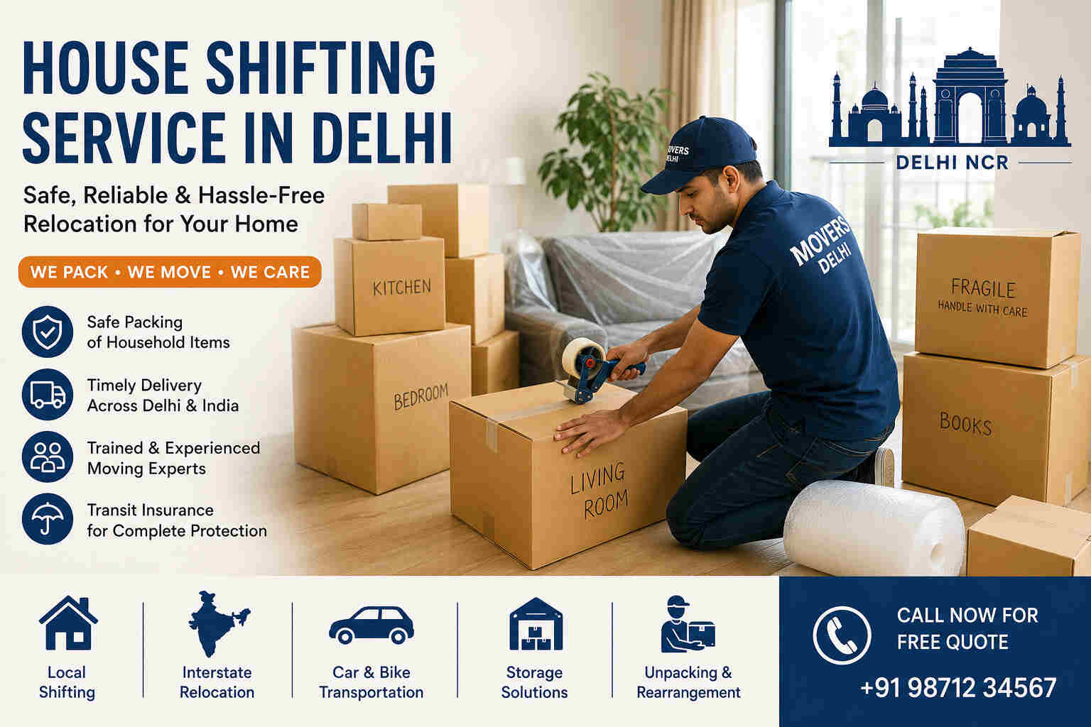 House Shifting Service in Delhi: Safe and Hassle-Free Home Relocation